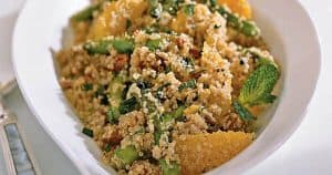 quinoa salad with Asparagus Dates and Oranges